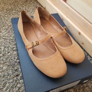 Lucky Brand Tan Mary Jane Flats